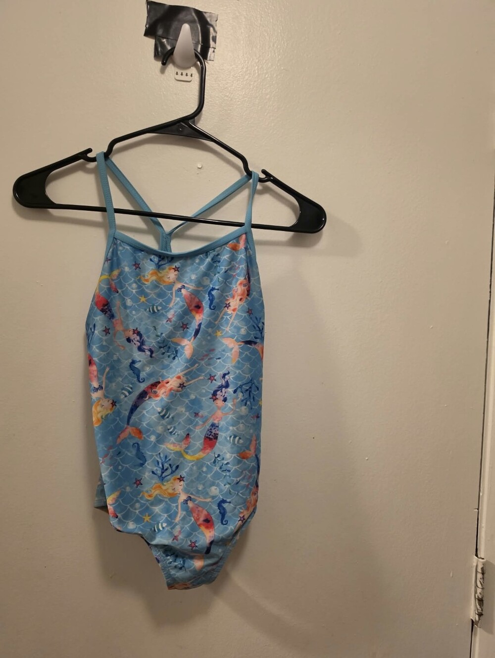 wonder nation Blue Mermaid-Print One-Piece Swimsuit
